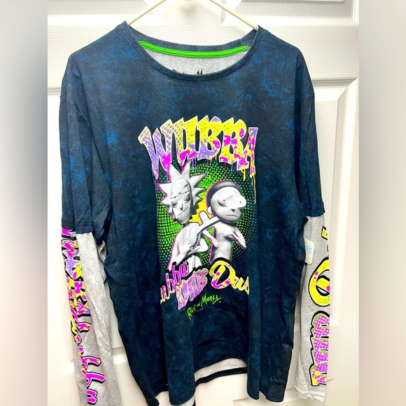 Rick & Morty - Wubba Lubba Dub Dub XL Long Sleeve Shirt - BNWT 🛸🍻 - Picture 1 of 6